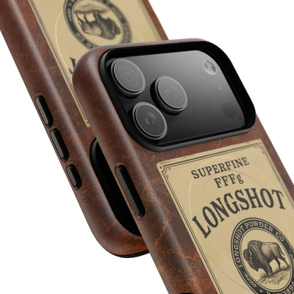 K-Factor Supply Co Longshot Rifle Powder Tough Magnetic iPhone Case