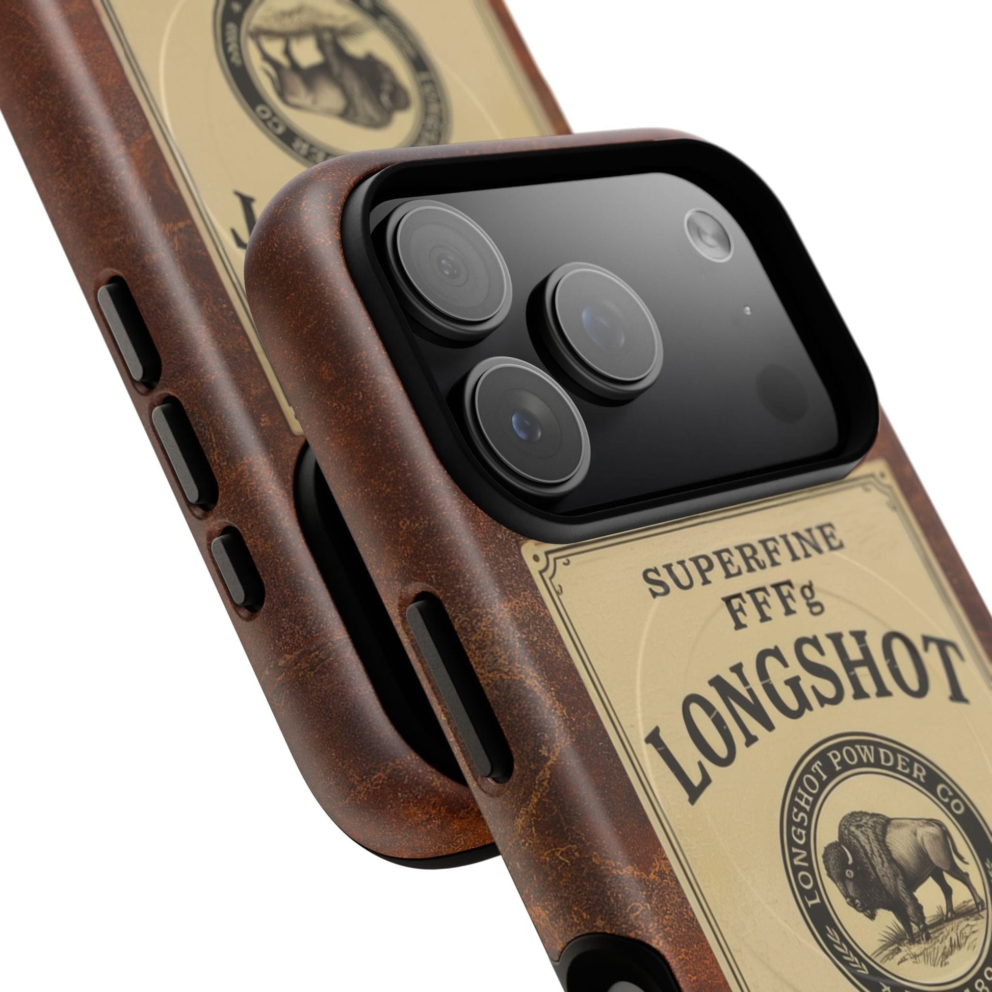 K-Factor Supply Co Longshot Rifle Powder Tough Magnetic iPhone Case