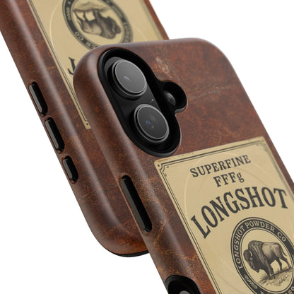 K-Factor Supply Co Longshot Rifle Powder Tough Magnetic iPhone Case