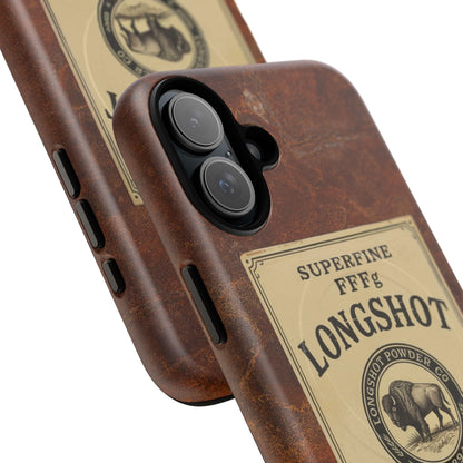 K-Factor Supply Co Longshot Rifle Powder Tough Magnetic iPhone Case