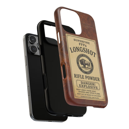 K-Factor Supply Co Longshot Rifle Powder Tough Magnetic iPhone Case