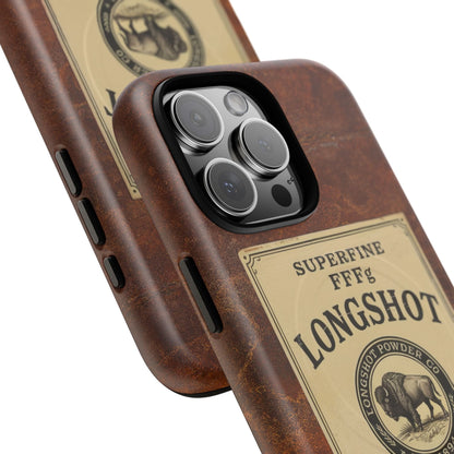 K-Factor Supply Co Longshot Rifle Powder Tough Magnetic iPhone Case