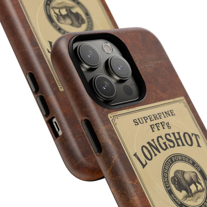 K-Factor Supply Co Longshot Rifle Powder Tough Magnetic iPhone Case
