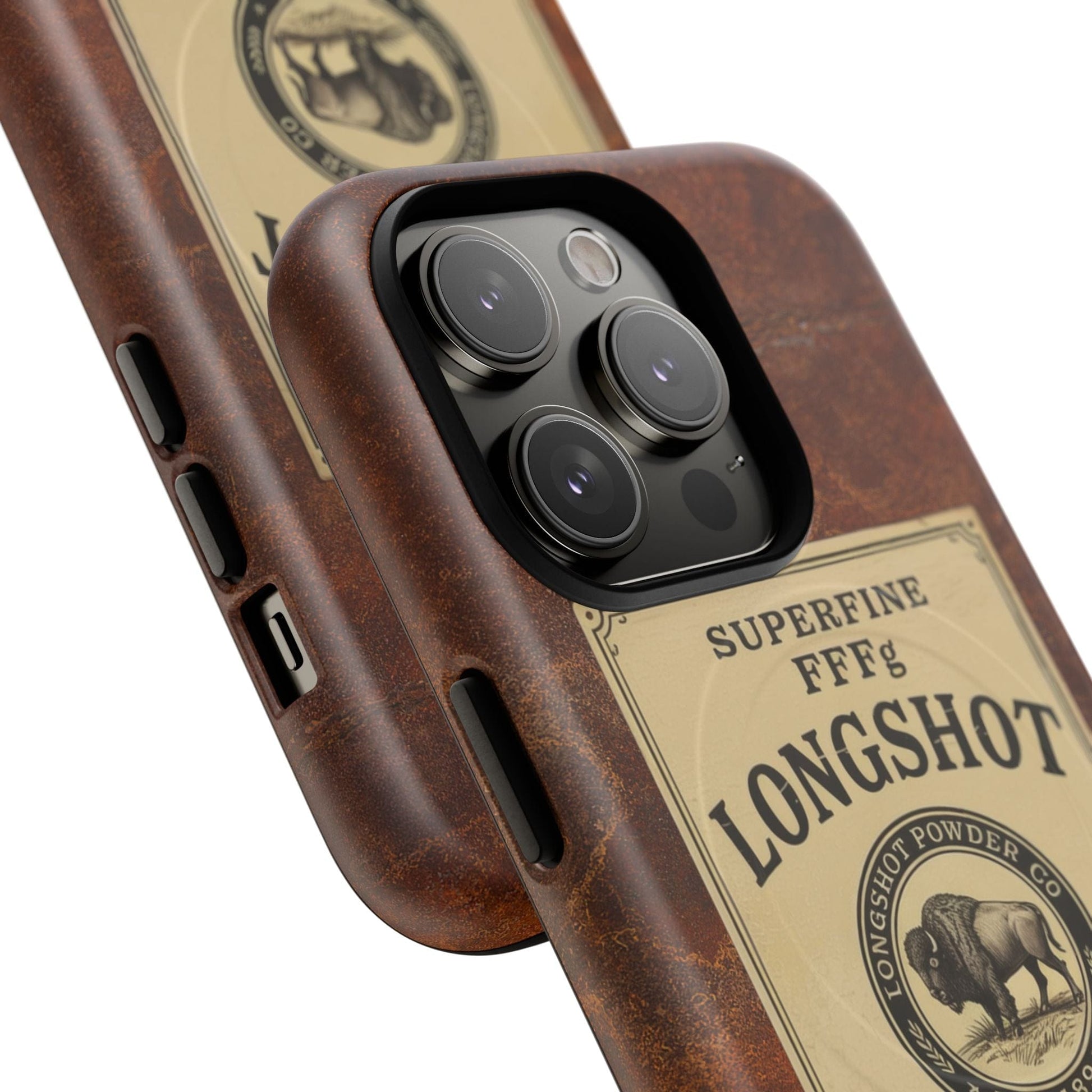 K-Factor Supply Co Longshot Rifle Powder Tough Magnetic iPhone Case