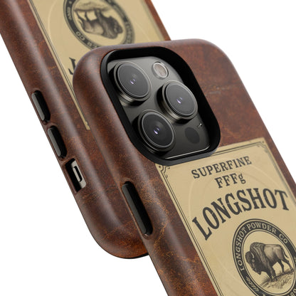 K-Factor Supply Co Longshot Rifle Powder Tough Magnetic iPhone Case