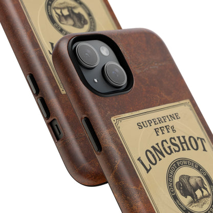 K-Factor Supply Co Longshot Rifle Powder Tough Magnetic iPhone Case