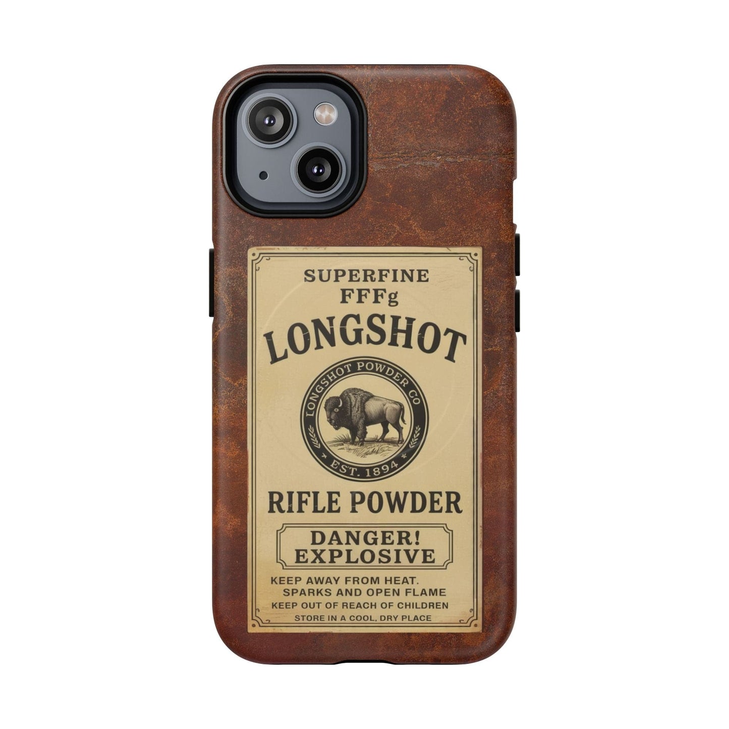 K-Factor Supply Co Longshot Rifle Powder Tough Magnetic iPhone Case iPhone 14