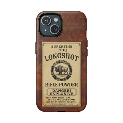 K-Factor Supply Co Longshot Rifle Powder Tough Magnetic iPhone Case iPhone 15
