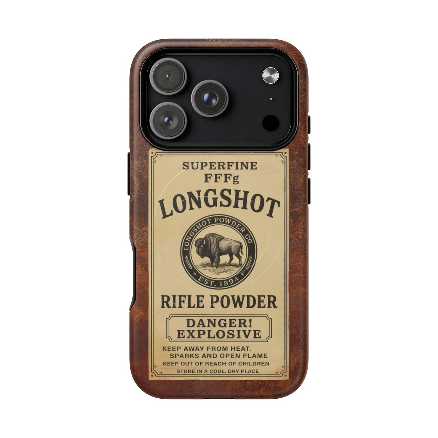 K-Factor Supply Co Longshot Rifle Powder Tough Magnetic iPhone Case iPhone 17 Pro