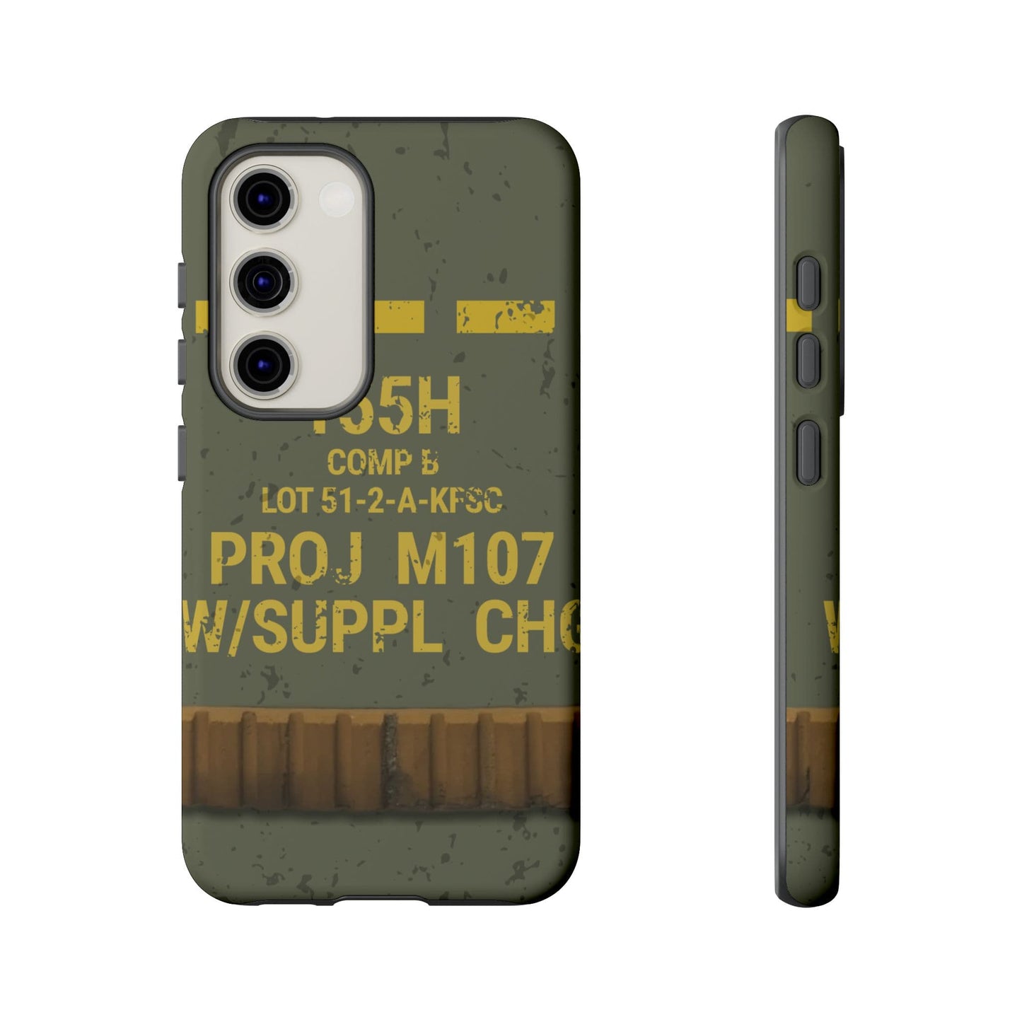 K-Factor Supply Co M107 HE 155 Tough Android Case Samsung Galaxy S23 / Matte