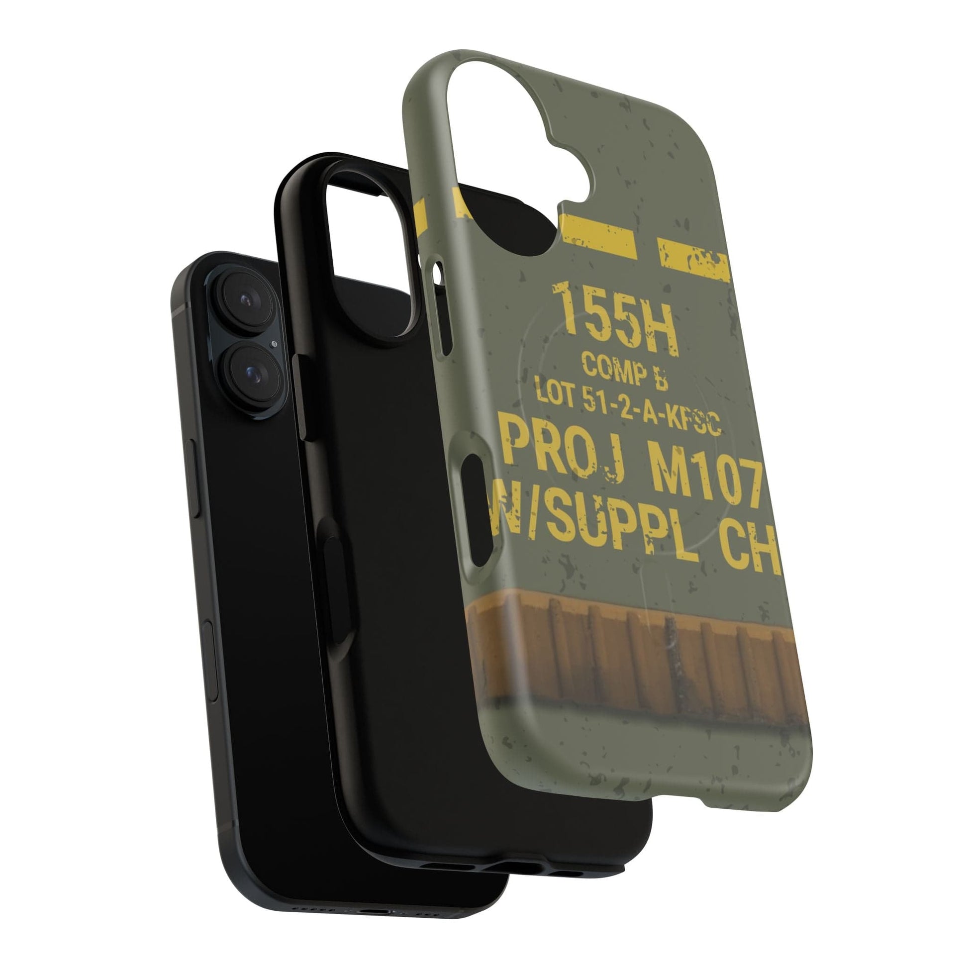 K-Factor Supply Co M107 HE 155 Tough Magnetic iPhone Case