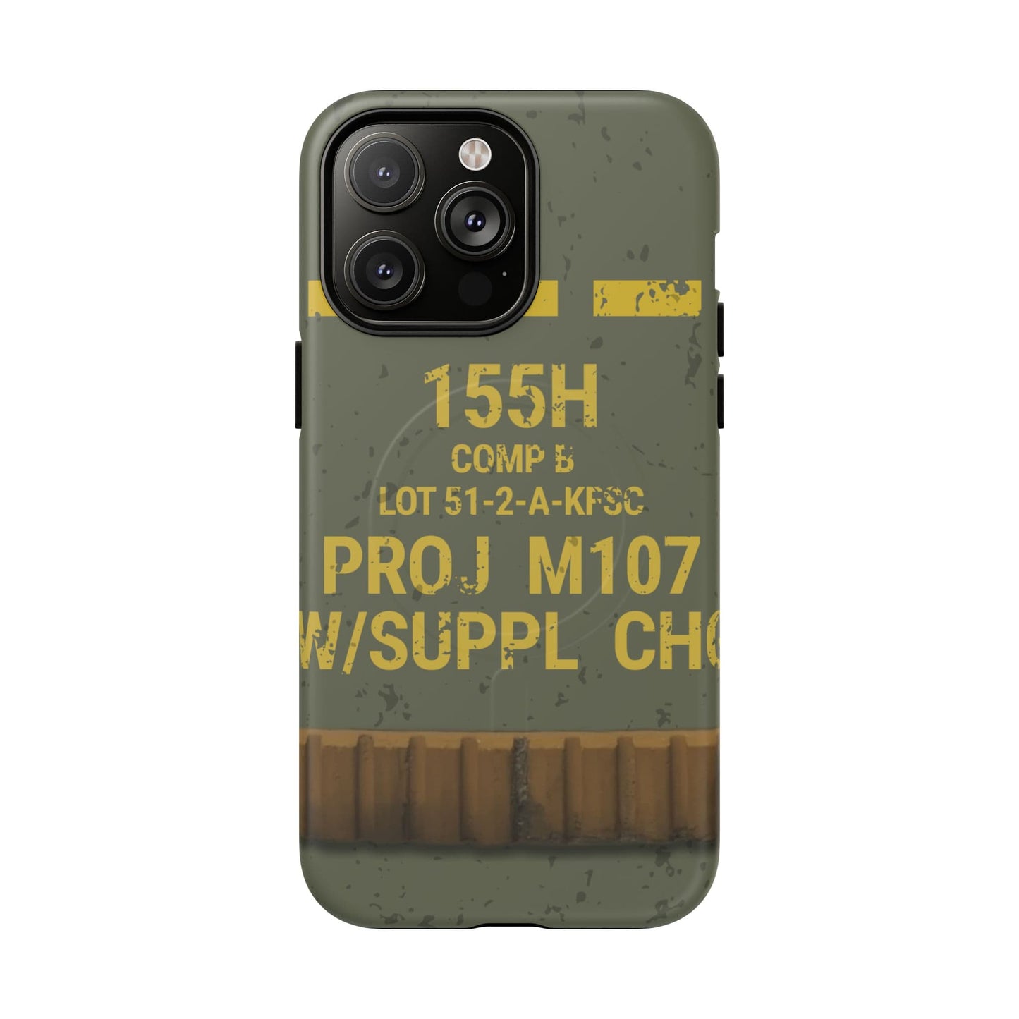 K-Factor Supply Co M107 HE 155 Tough Magnetic iPhone Case iPhone 14 Pro Max