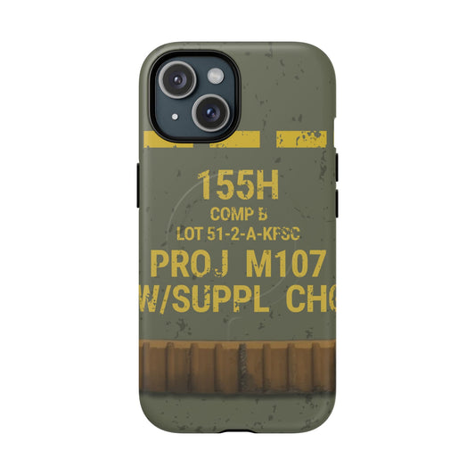 K-Factor Supply Co M107 HE 155 Tough Magnetic iPhone Case iPhone 15 / Matte