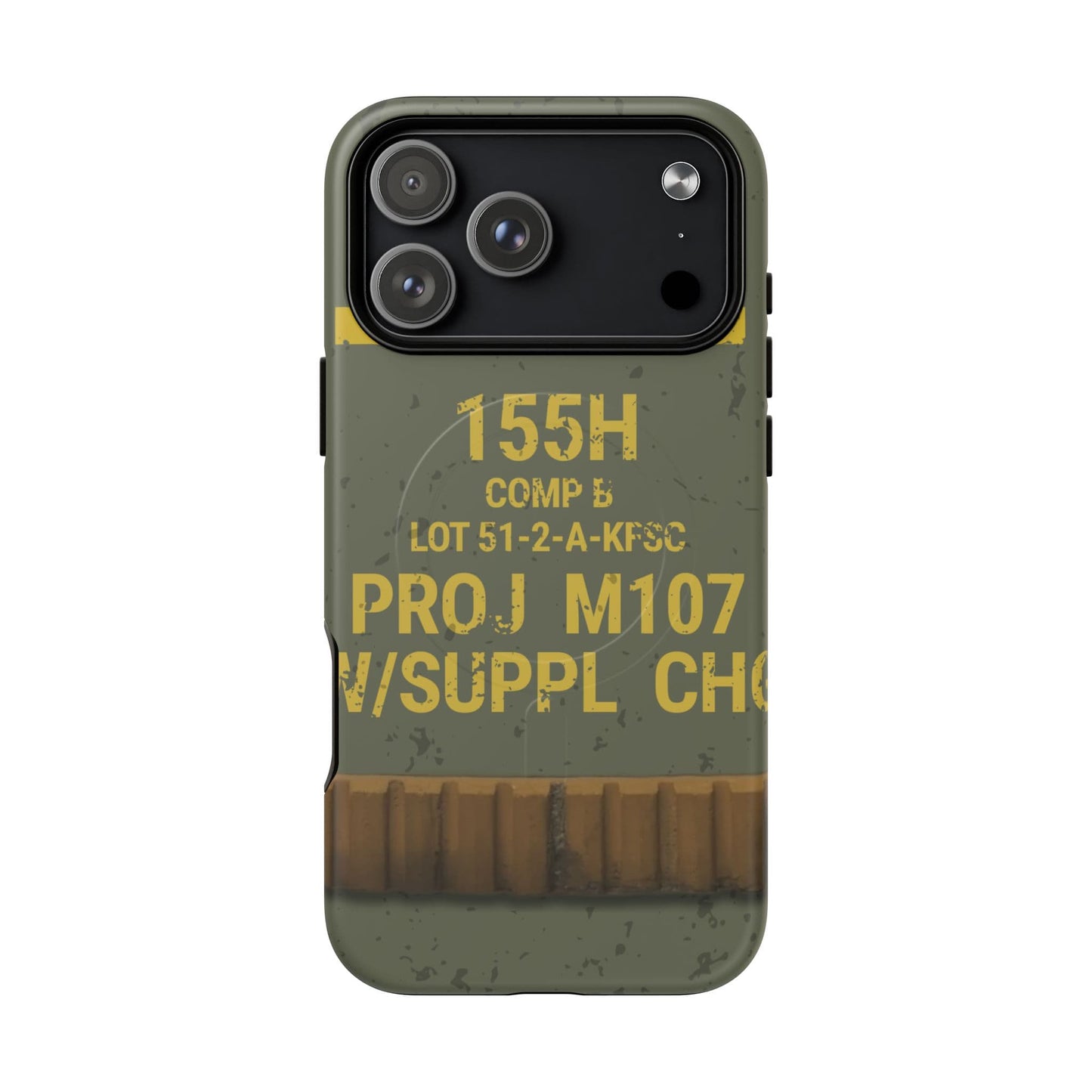 K-Factor Supply Co M107 HE 155 Tough Magnetic iPhone Case iPhone 17 Pro Max