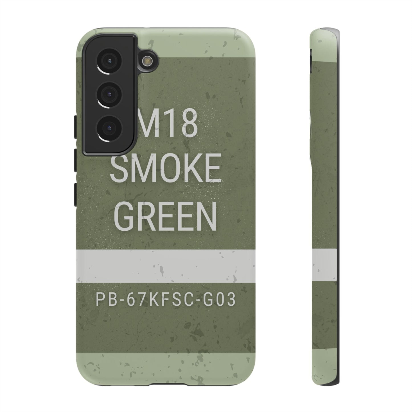 K-Factor Supply Co M18 Smoke (Green) Tough Android Case Samsung Galaxy S22 / Matte