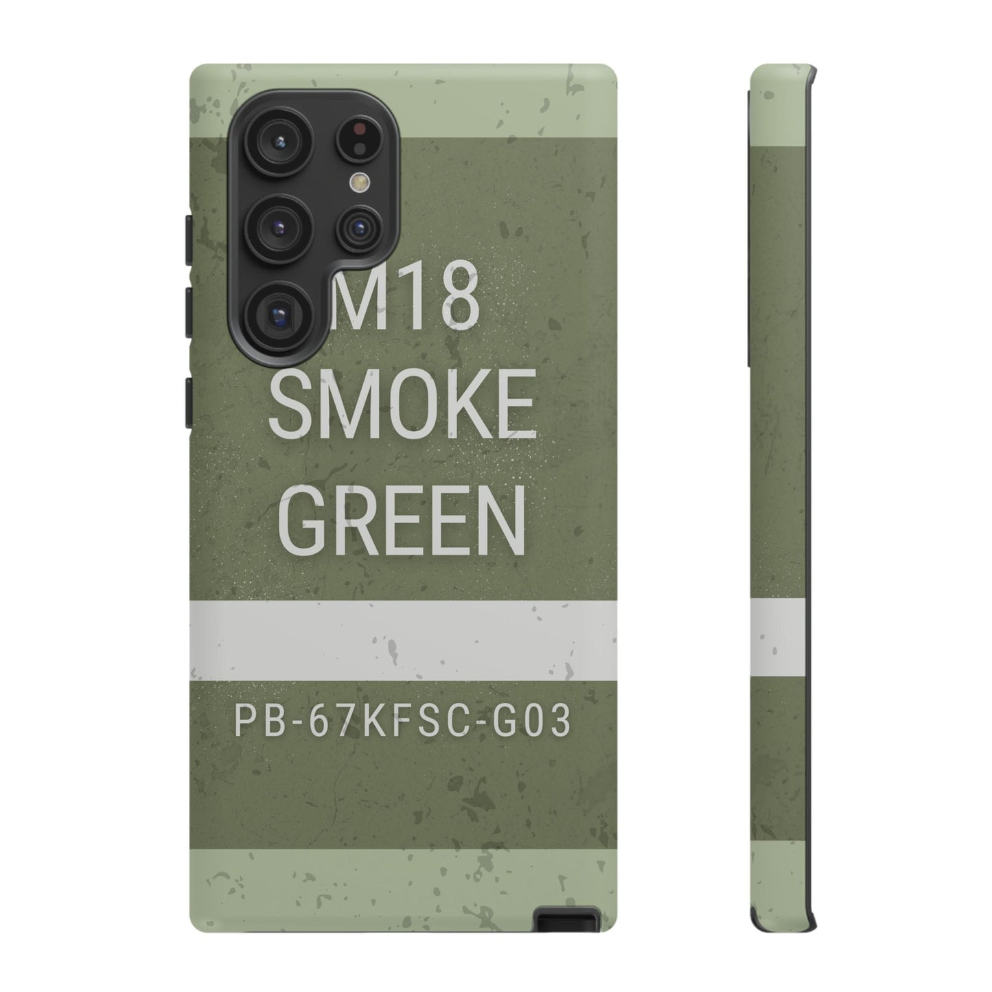 K-Factor Supply Co M18 Smoke (Green) Tough Android Case Samsung Galaxy S22 Ultra / Matte