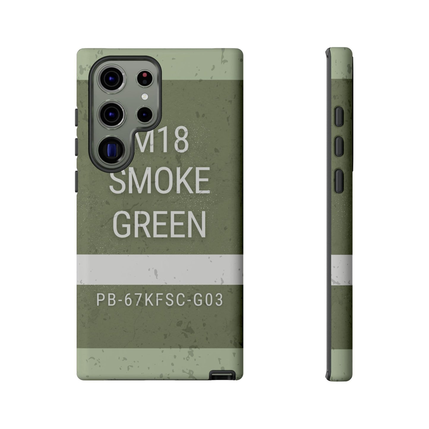 K-Factor Supply Co M18 Smoke (Green) Tough Android Case Samsung Galaxy S23 Ultra / Matte