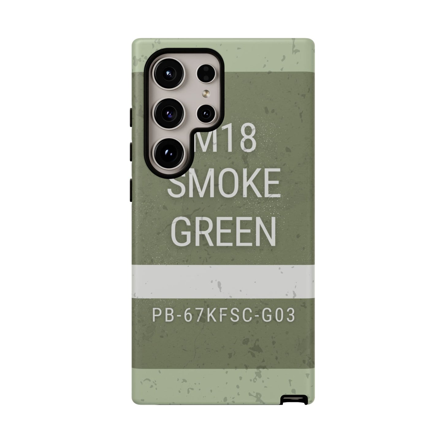 K-Factor Supply Co M18 Smoke (Green) Tough Android Case Samsung Galaxy S24 Ultra / Matte