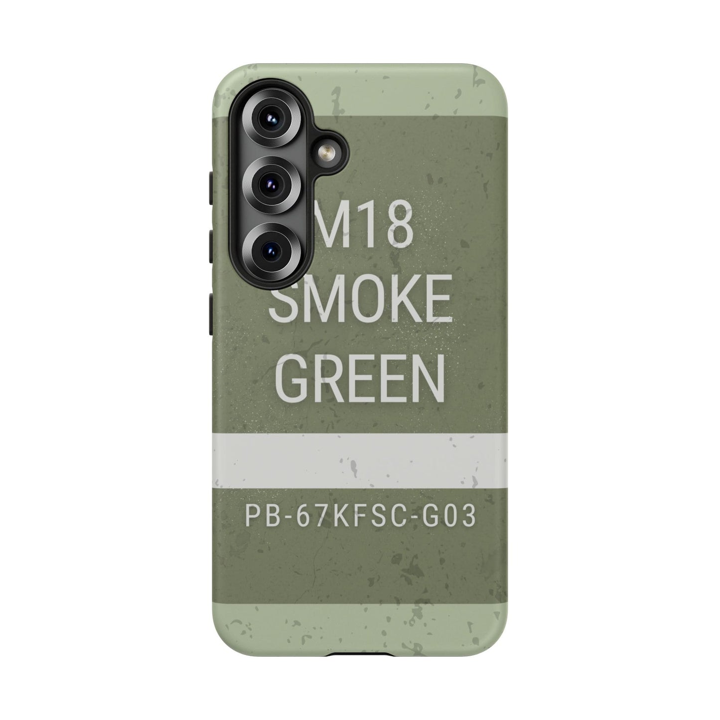 K-Factor Supply Co M18 Smoke (Green) Tough Android Case Samsung Galaxy S25 / Matte