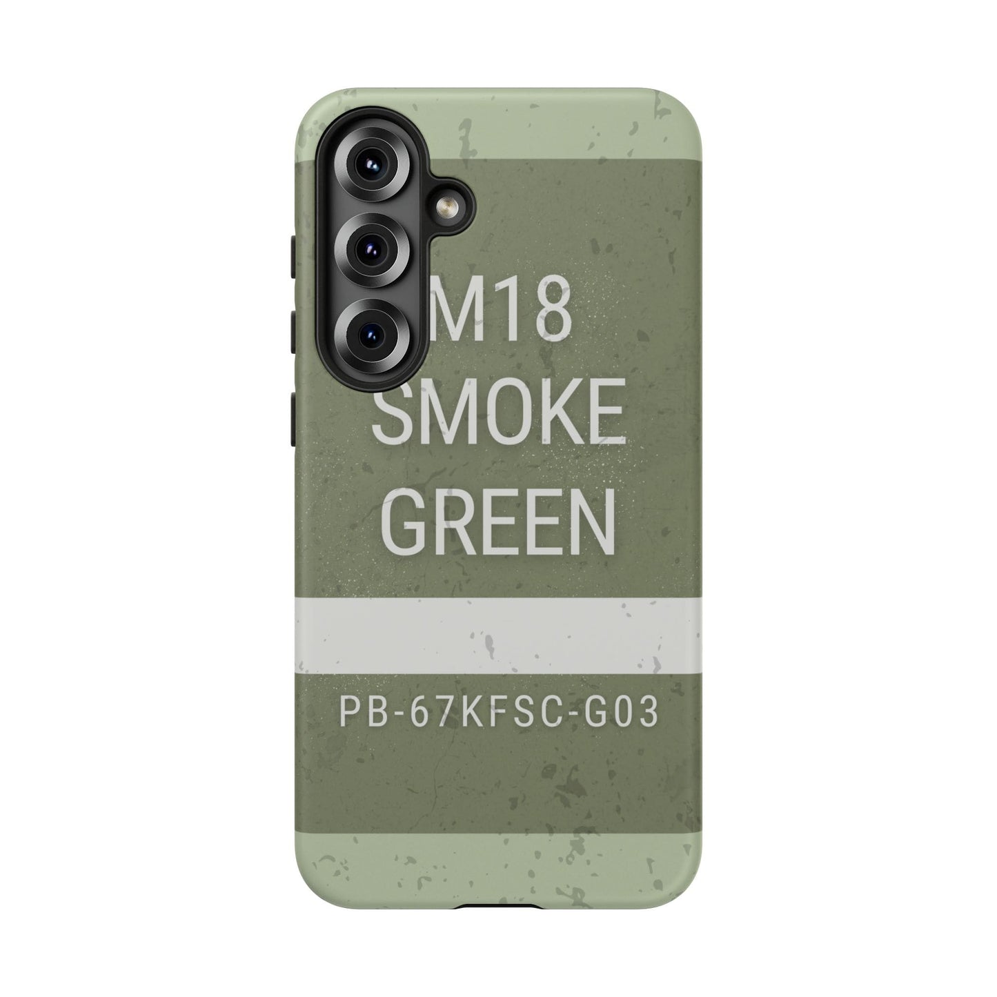 K-Factor Supply Co M18 Smoke (Green) Tough Android Case Samsung Galaxy S25 Plus / Matte