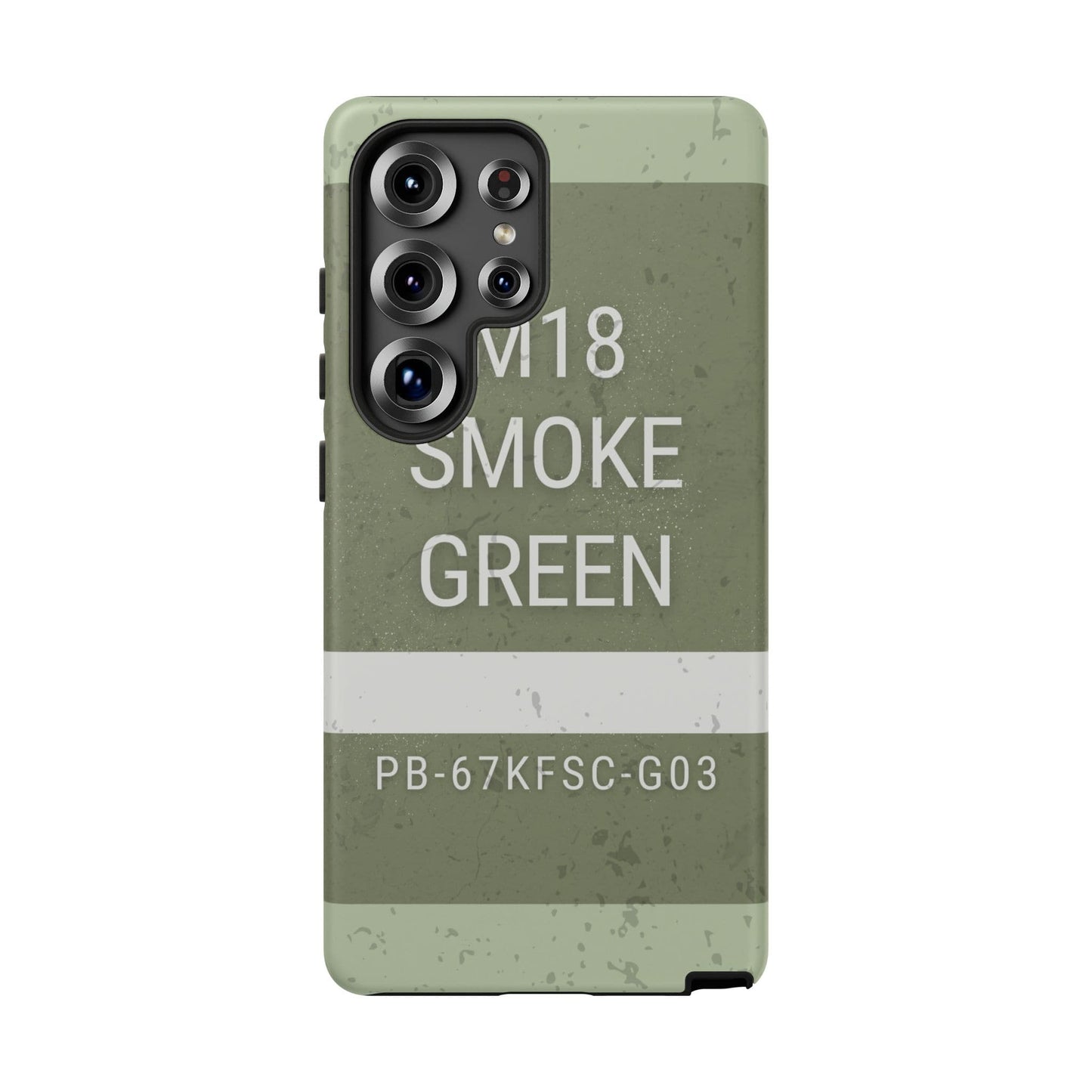 K-Factor Supply Co M18 Smoke (Green) Tough Android Case Samsung Galaxy S25 Ultra / Matte
