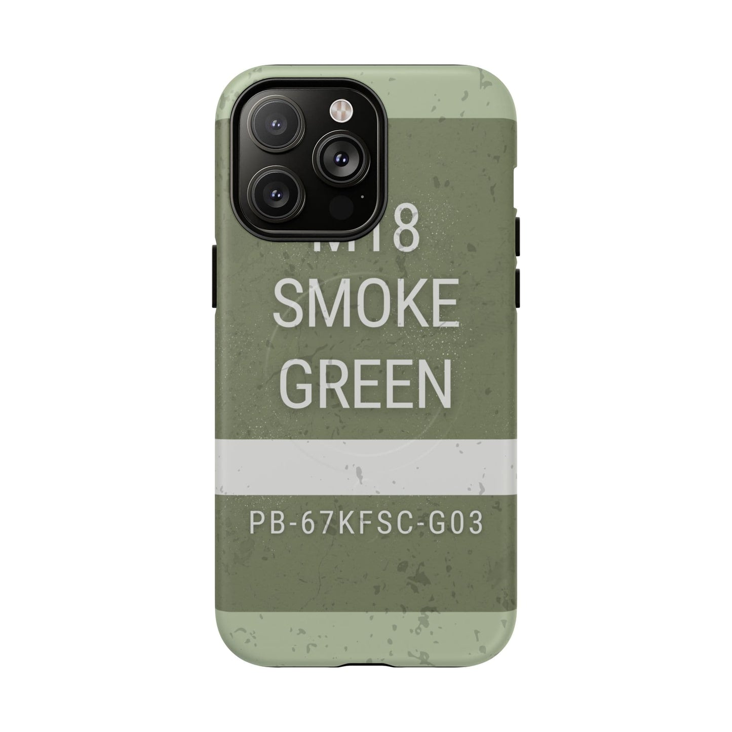 K-Factor Supply Co M18 Smoke (Green) Tough Magnetic iPhone Case iPhone 14 Pro Max / Matte