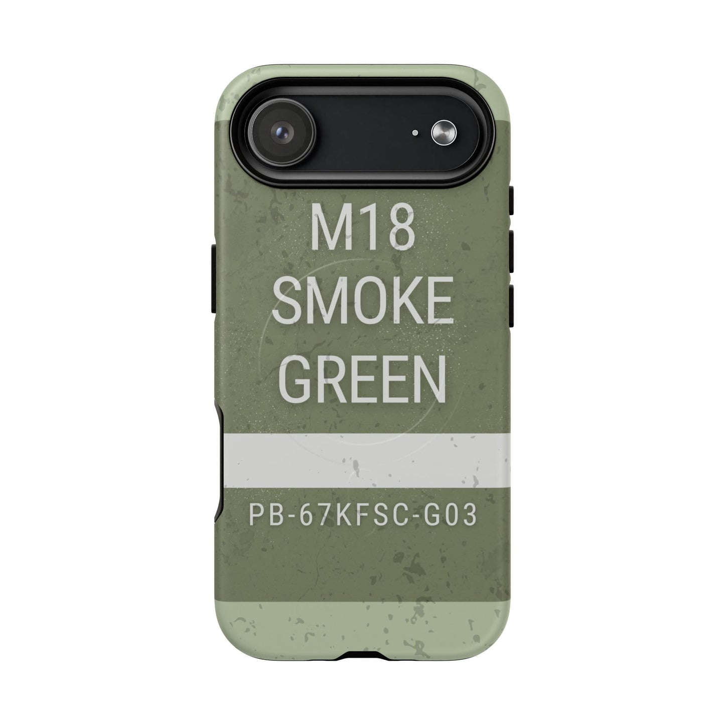 K-Factor Supply Co M18 Smoke (Green) Tough Magnetic iPhone Case iPhone 17 Air / Matte