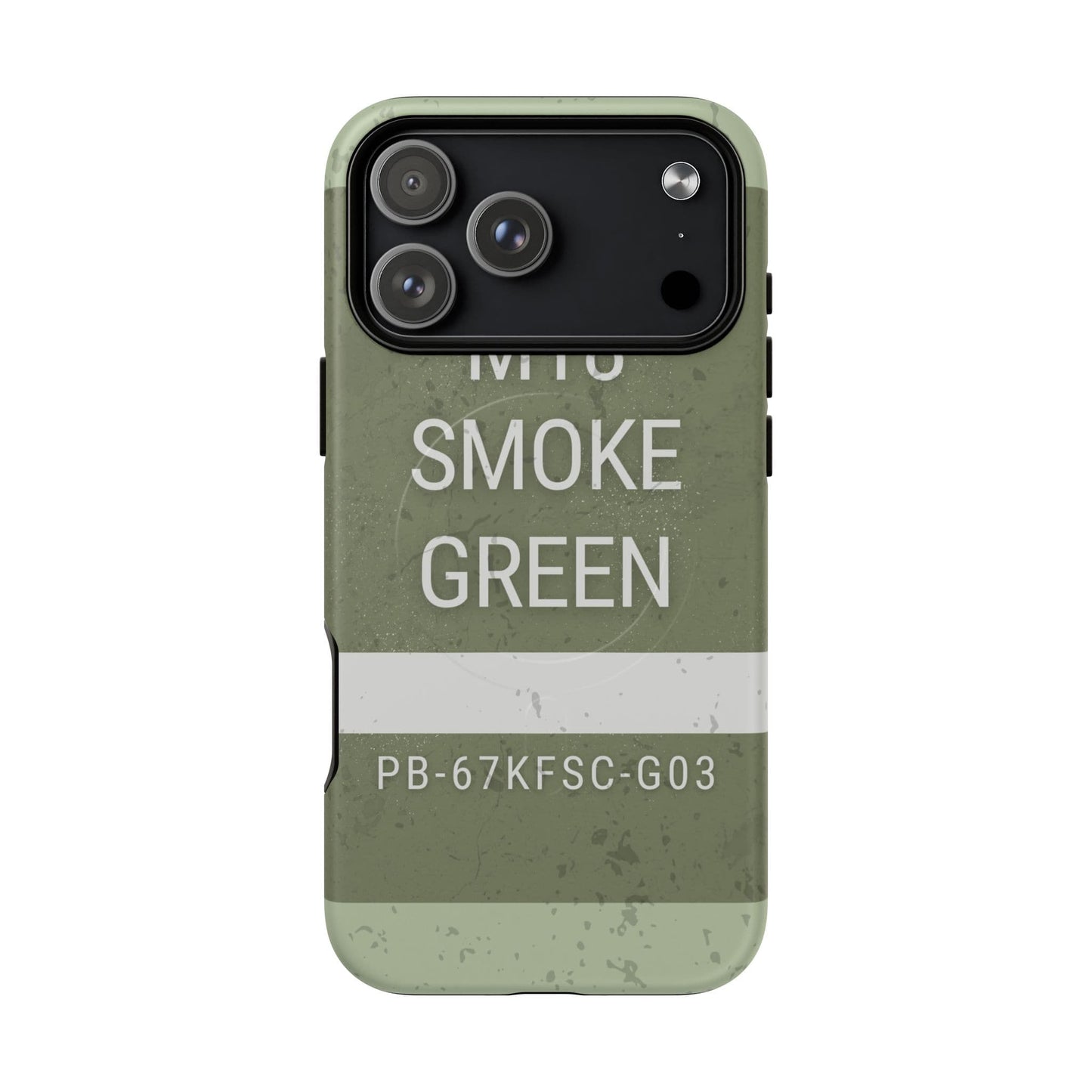 K-Factor Supply Co M18 Smoke (Green) Tough Magnetic iPhone Case iPhone 17 Pro Max / Matte