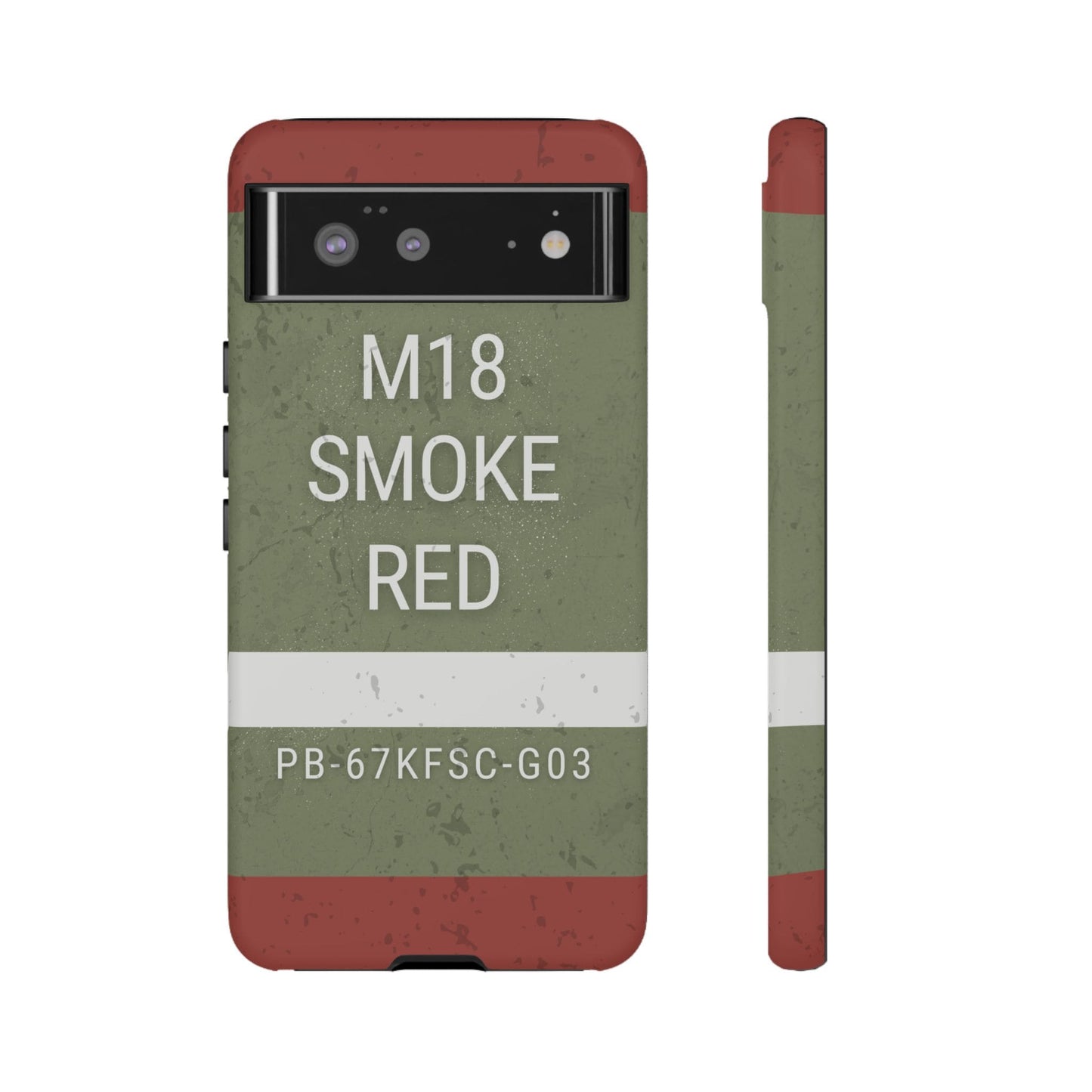 K-Factor Supply Co M18 Smoke (Red) Tough Android Case Google Pixel 6