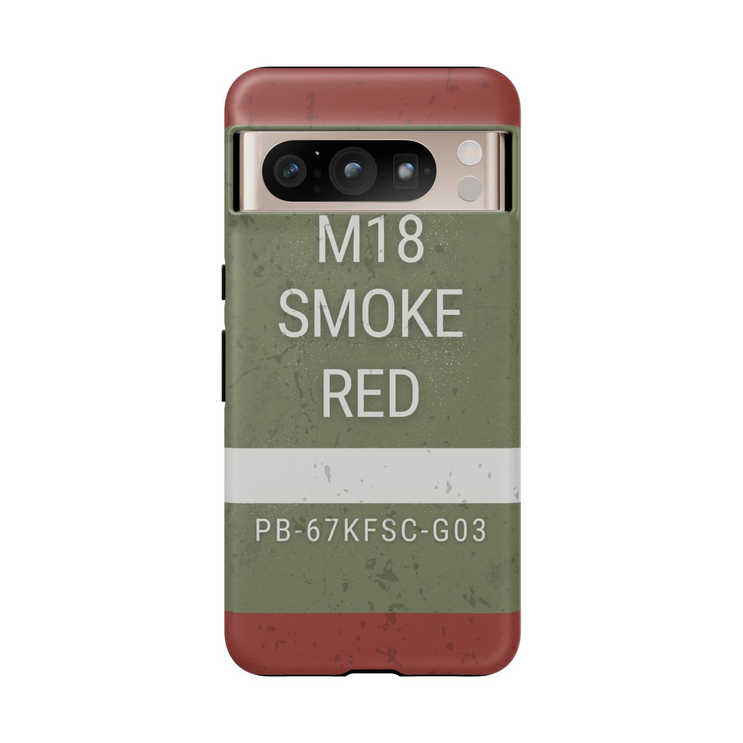 K-Factor Supply Co M18 Smoke (Red) Tough Android Case Google Pixel 8 Pro