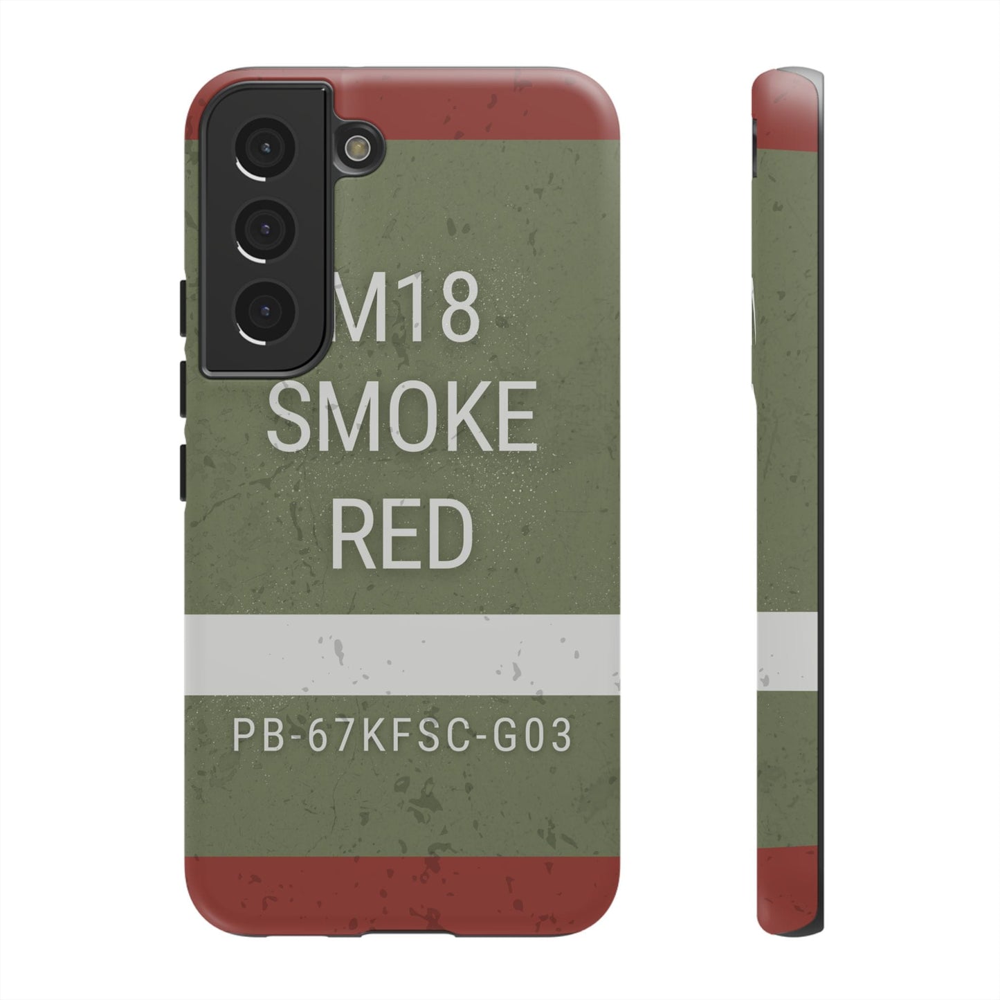 K-Factor Supply Co M18 Smoke (Red) Tough Android Case Samsung Galaxy S22
