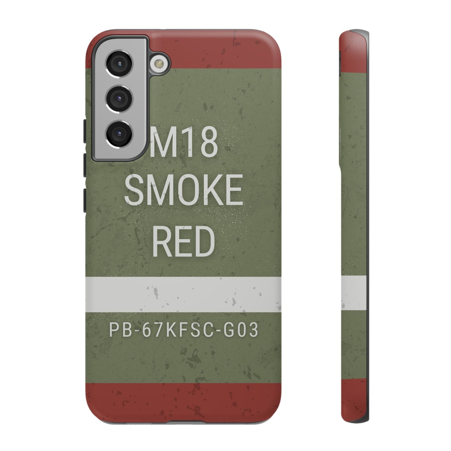 K-Factor Supply Co M18 Smoke (Red) Tough Android Case Samsung Galaxy S22 Plus