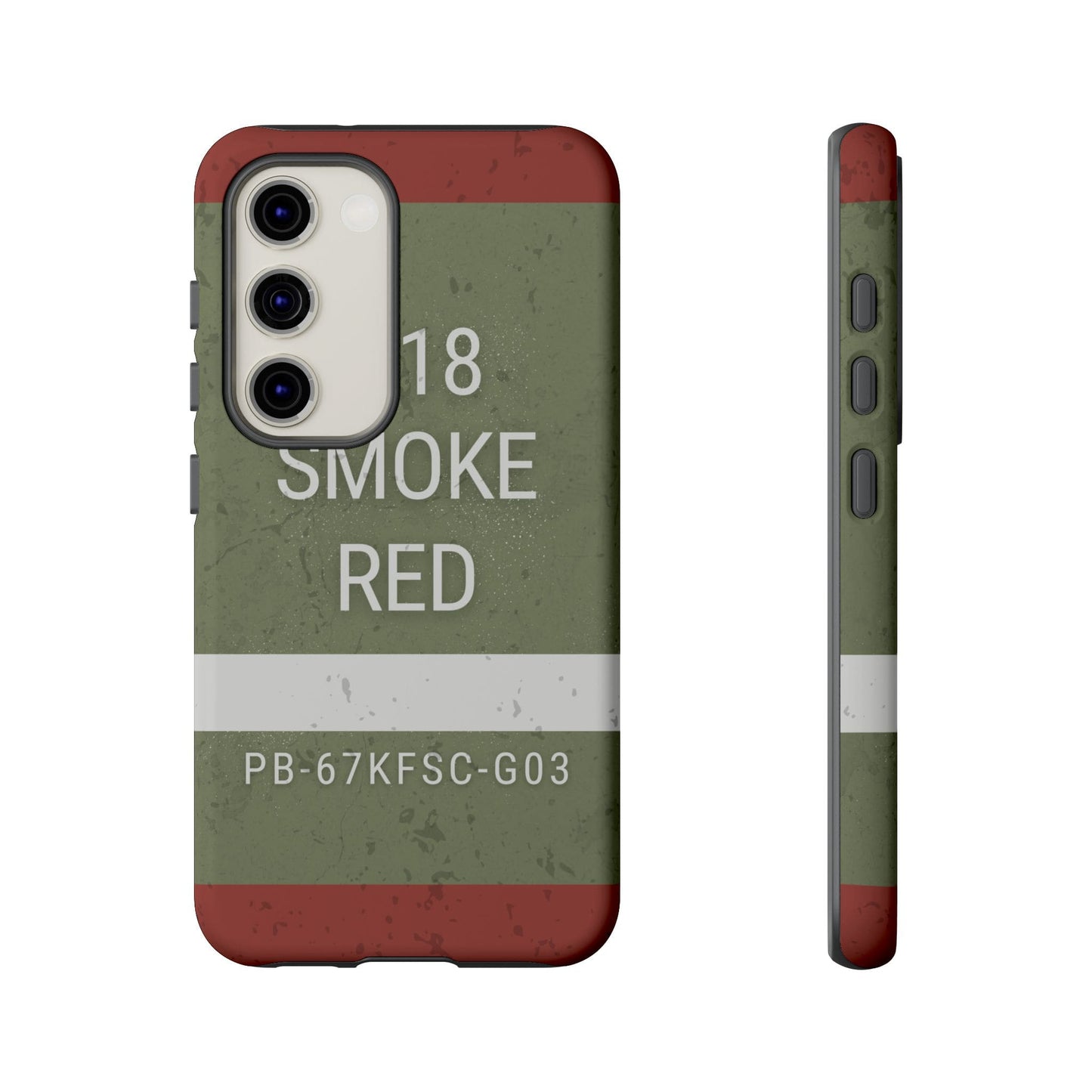 K-Factor Supply Co M18 Smoke (Red) Tough Android Case Samsung Galaxy S23