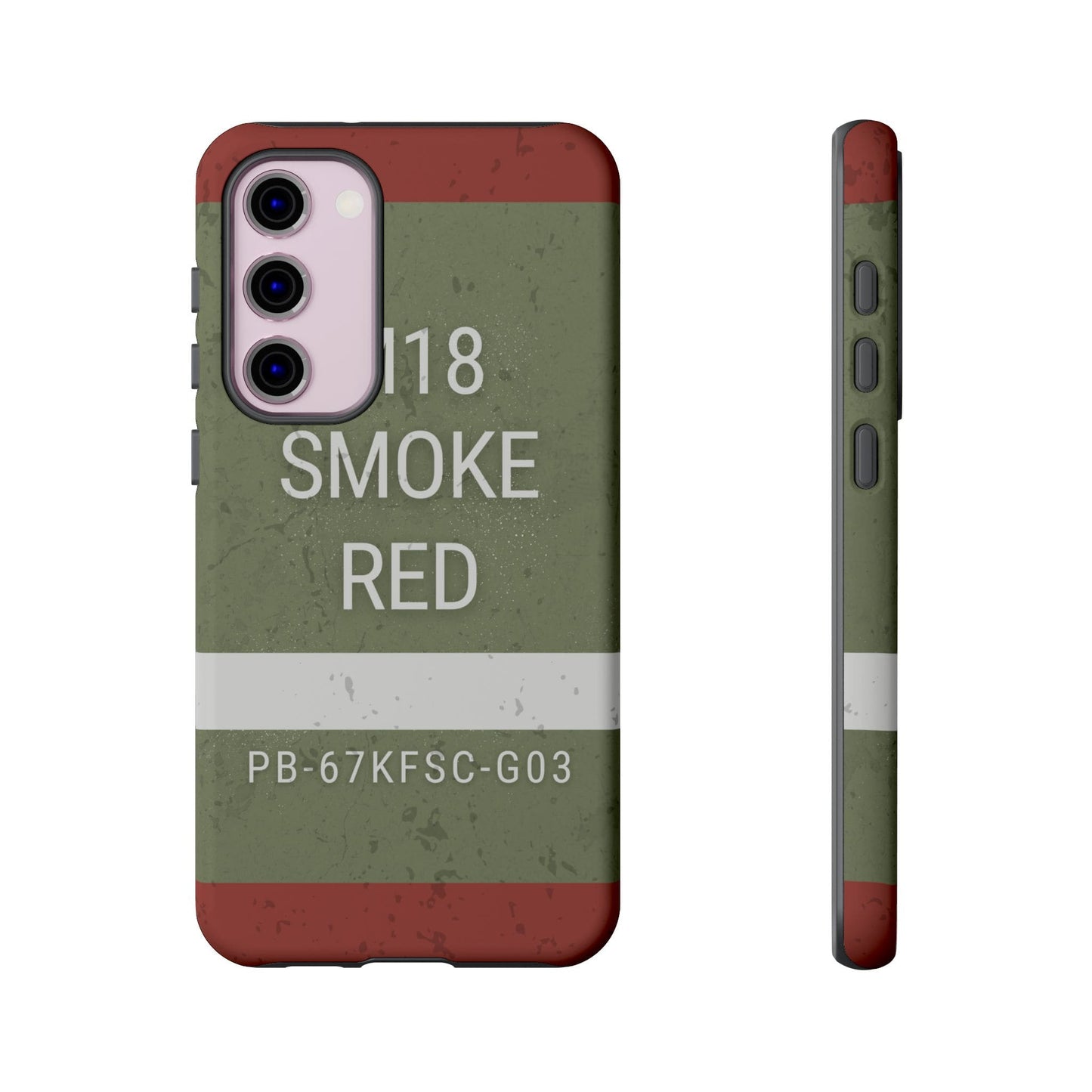 K-Factor Supply Co M18 Smoke (Red) Tough Android Case Samsung Galaxy S23 Plus