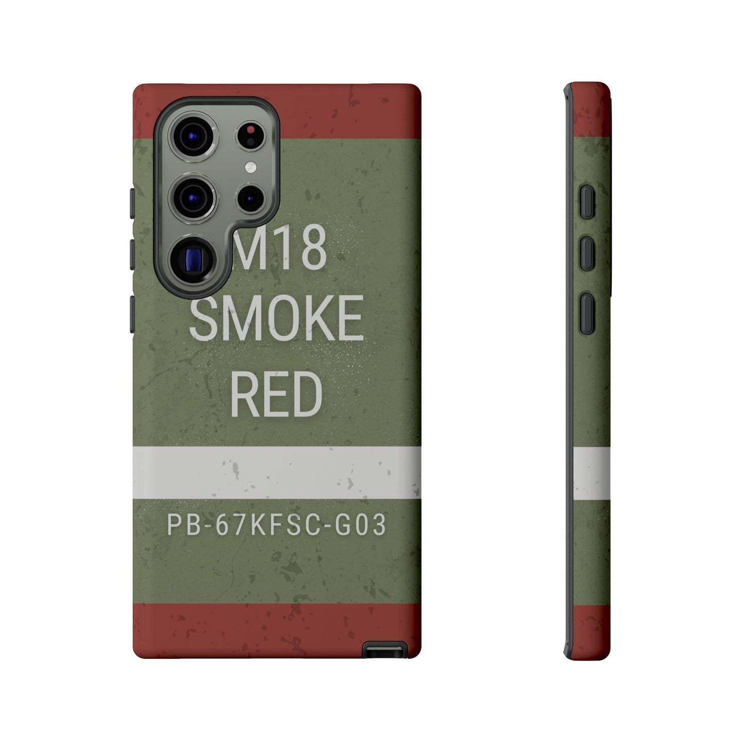 K-Factor Supply Co M18 Smoke (Red) Tough Android Case Samsung Galaxy S23 Ultra