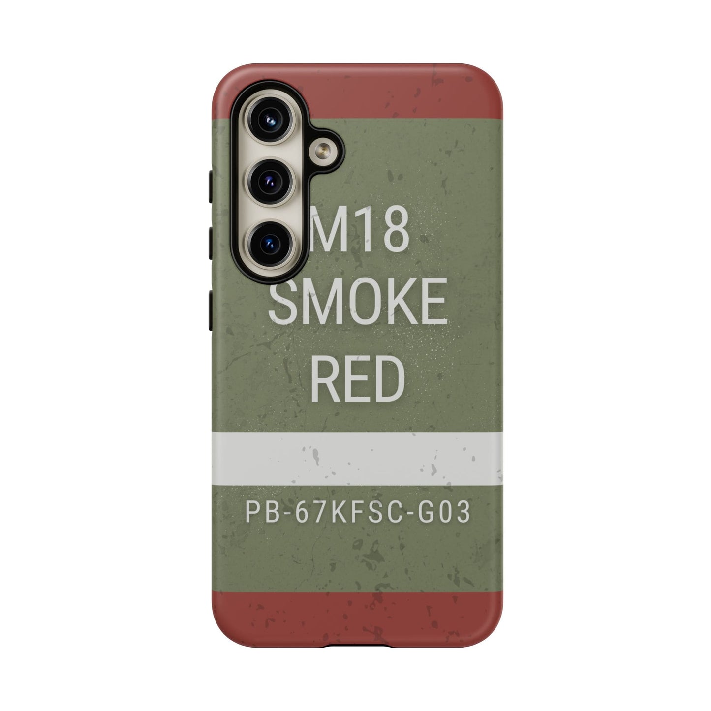 K-Factor Supply Co M18 Smoke (Red) Tough Android Case Samsung Galaxy S24