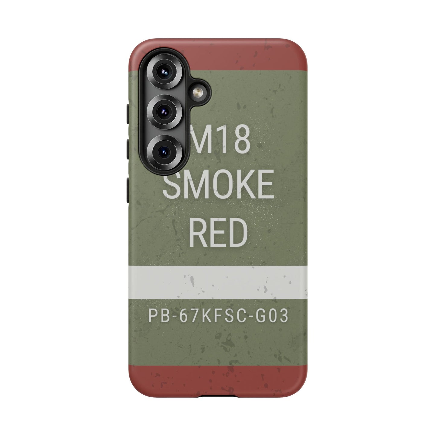K-Factor Supply Co M18 Smoke (Red) Tough Android Case Samsung Galaxy S25