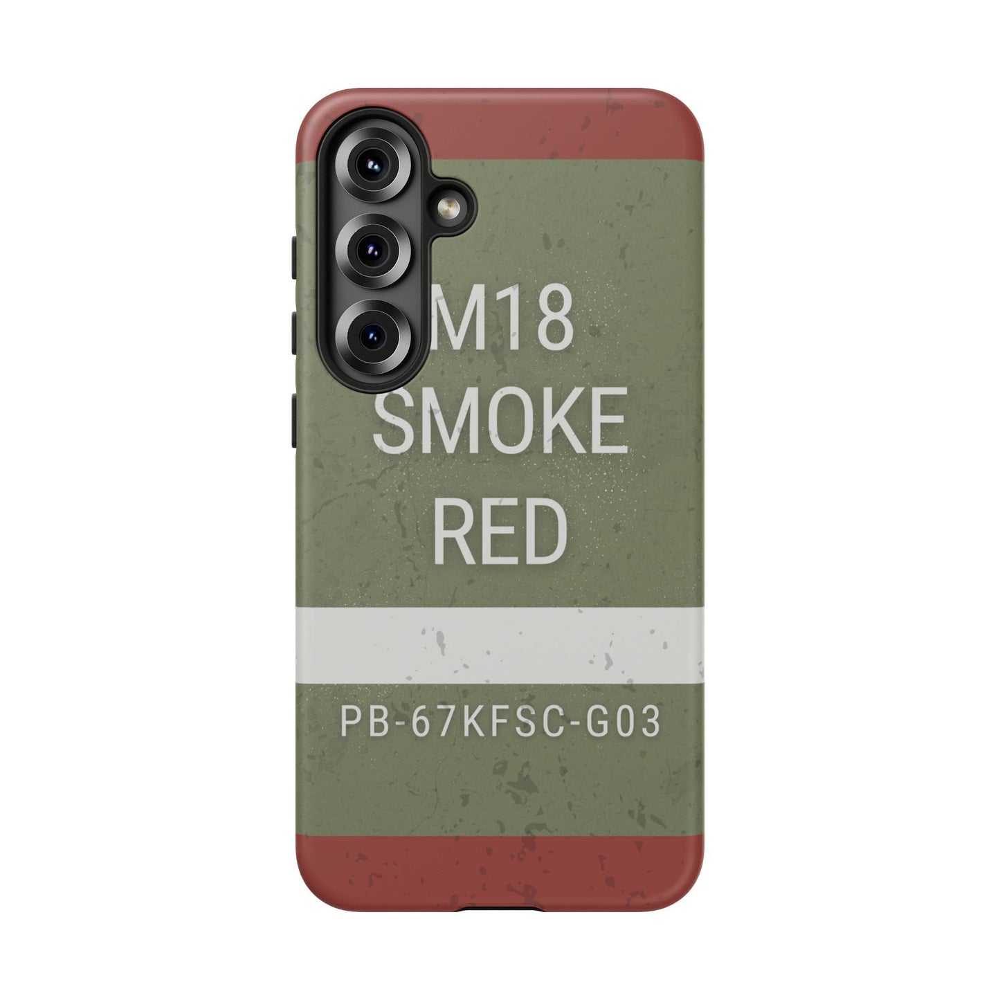 K-Factor Supply Co M18 Smoke (Red) Tough Android Case Samsung Galaxy S25 Plus