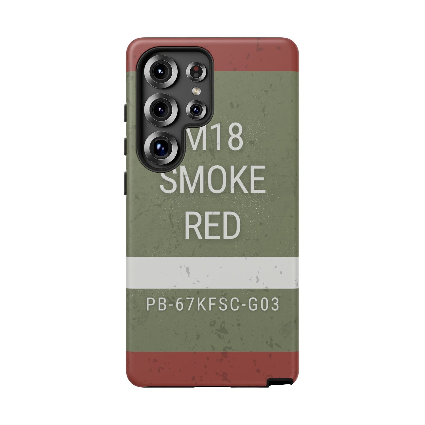 K-Factor Supply Co M18 Smoke (Red) Tough Android Case Samsung Galaxy S25 Ultra