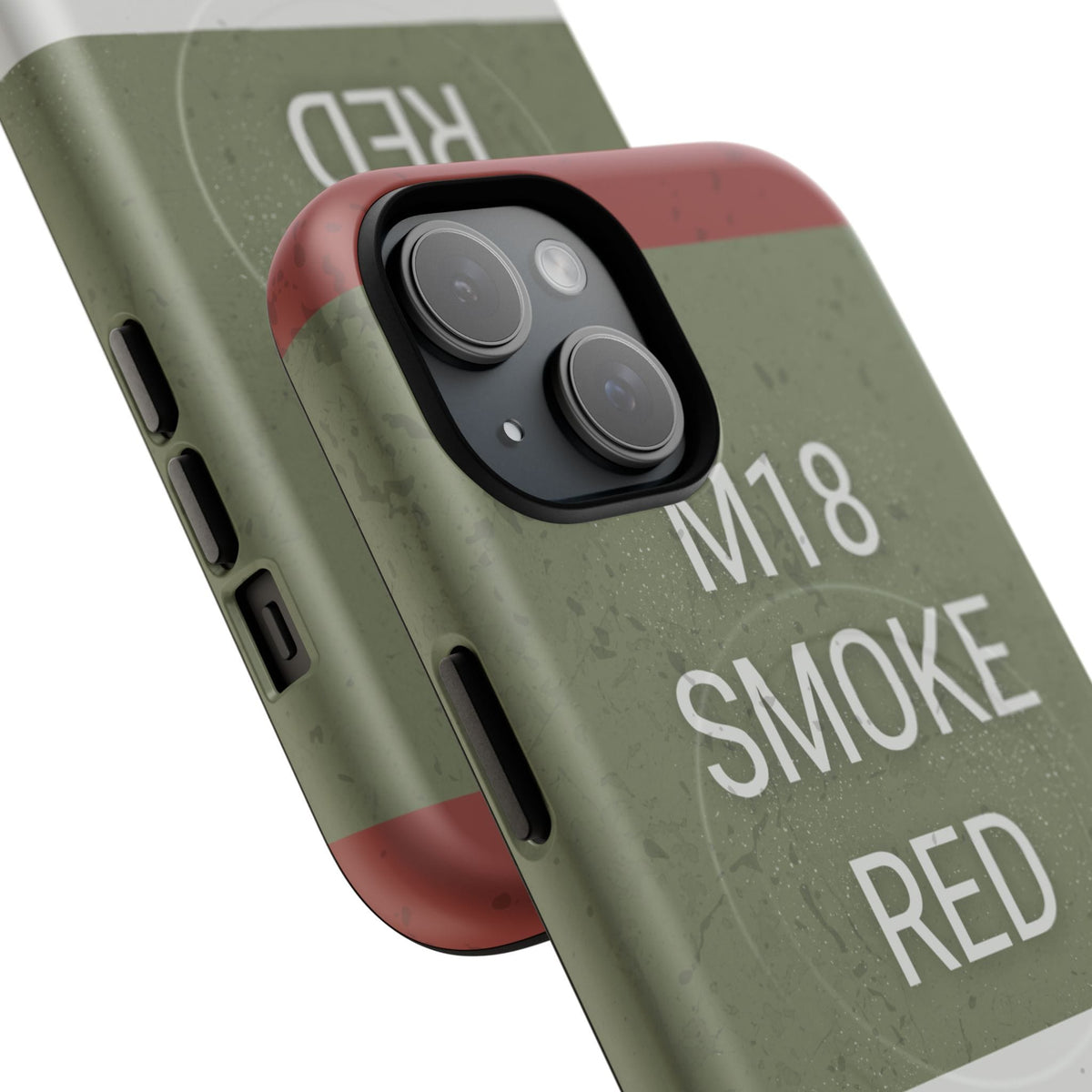 K-Factor Supply Co M18 Smoke (Red) Tough Magnetic iPhone Case