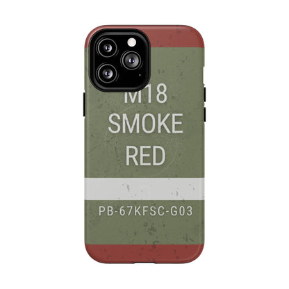 K-Factor Supply Co M18 Smoke (Red) Tough Magnetic iPhone Case iPhone 13 Pro Max
