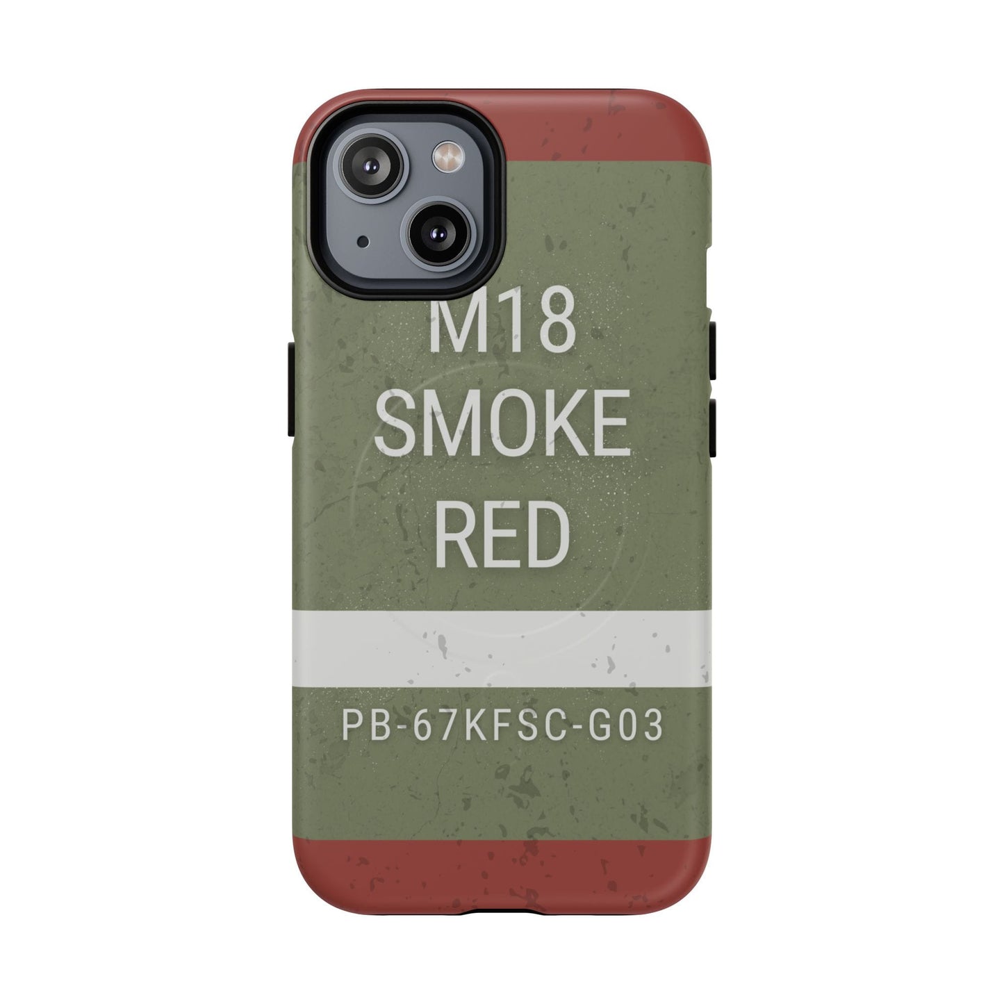 K-Factor Supply Co M18 Smoke (Red) Tough Magnetic iPhone Case iPhone 14