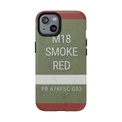 K-Factor Supply Co M18 Smoke (Red) Tough Magnetic iPhone Case iPhone 14