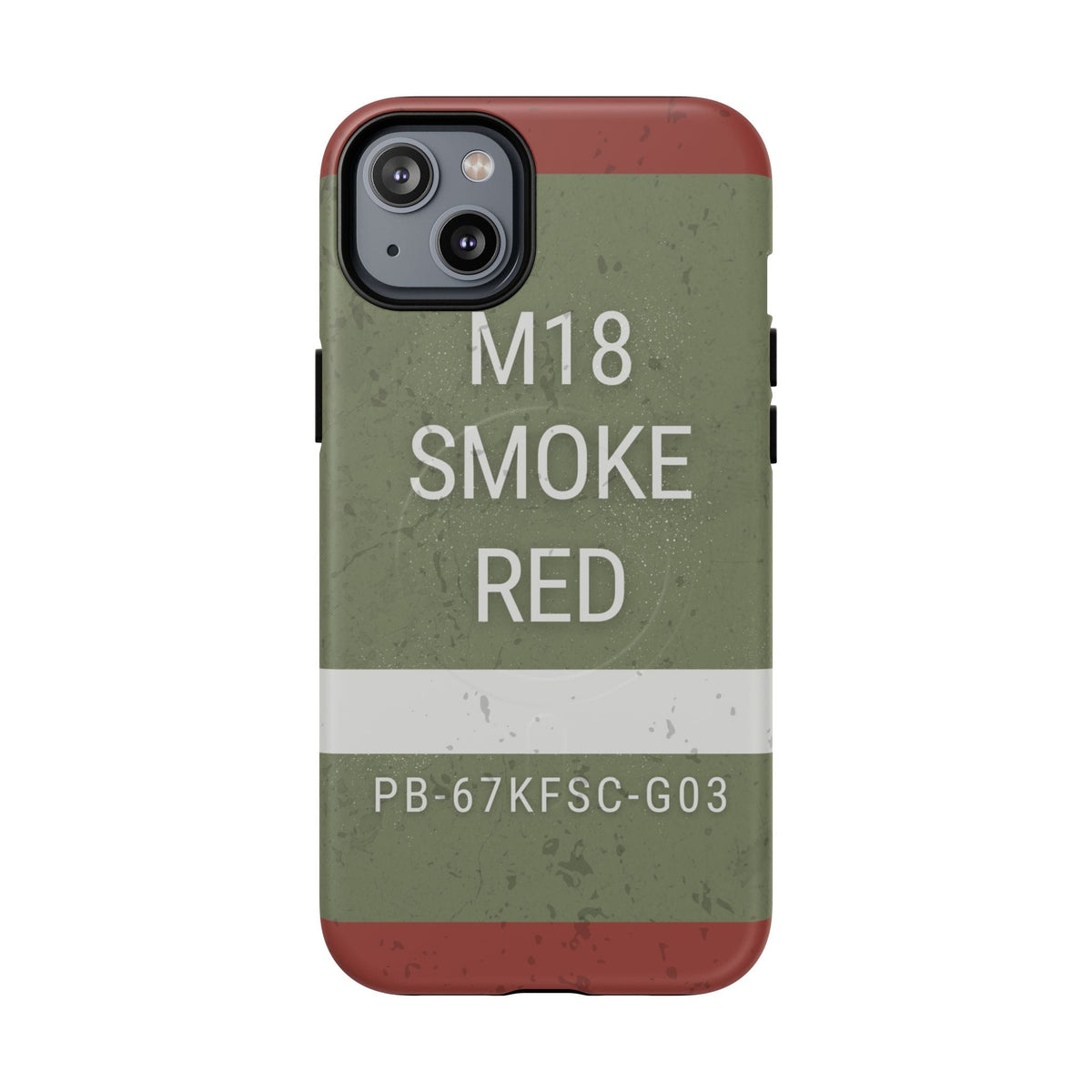 K-Factor Supply Co M18 Smoke (Red) Tough Magnetic iPhone Case iPhone 14 Plus