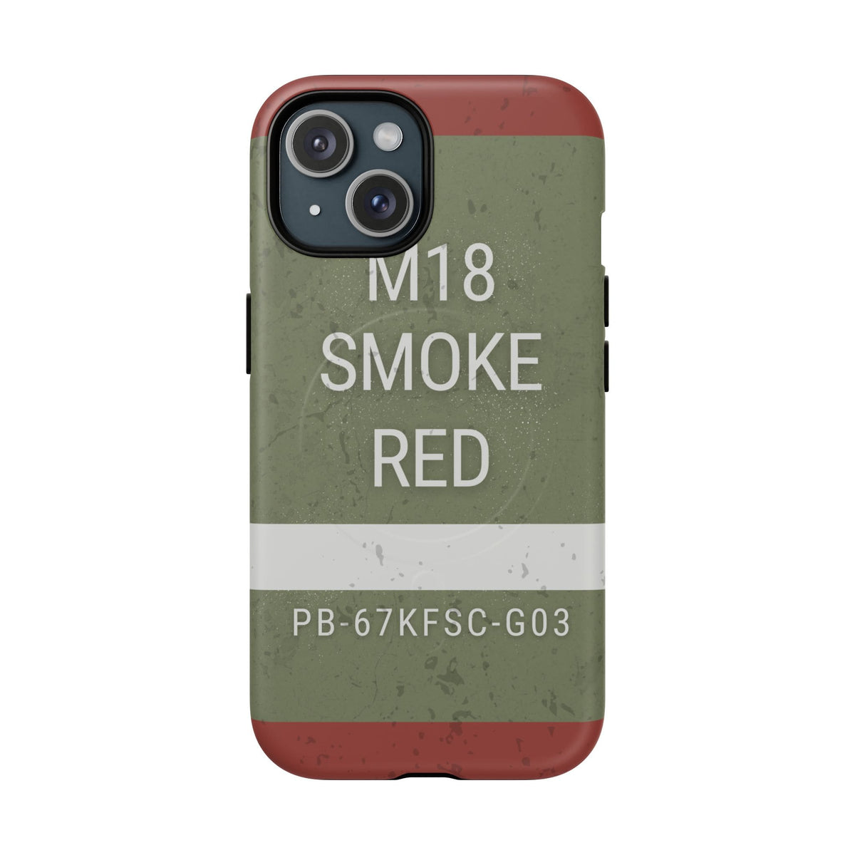 K-Factor Supply Co M18 Smoke (Red) Tough Magnetic iPhone Case iPhone 15