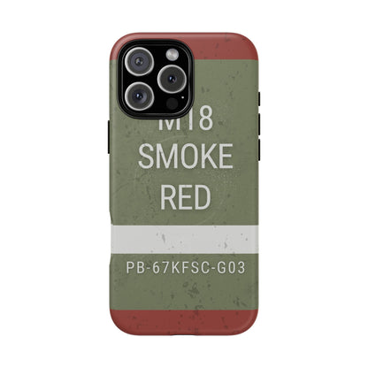 K-Factor Supply Co M18 Smoke (Red) Tough Magnetic iPhone Case iPhone 16 Pro Max