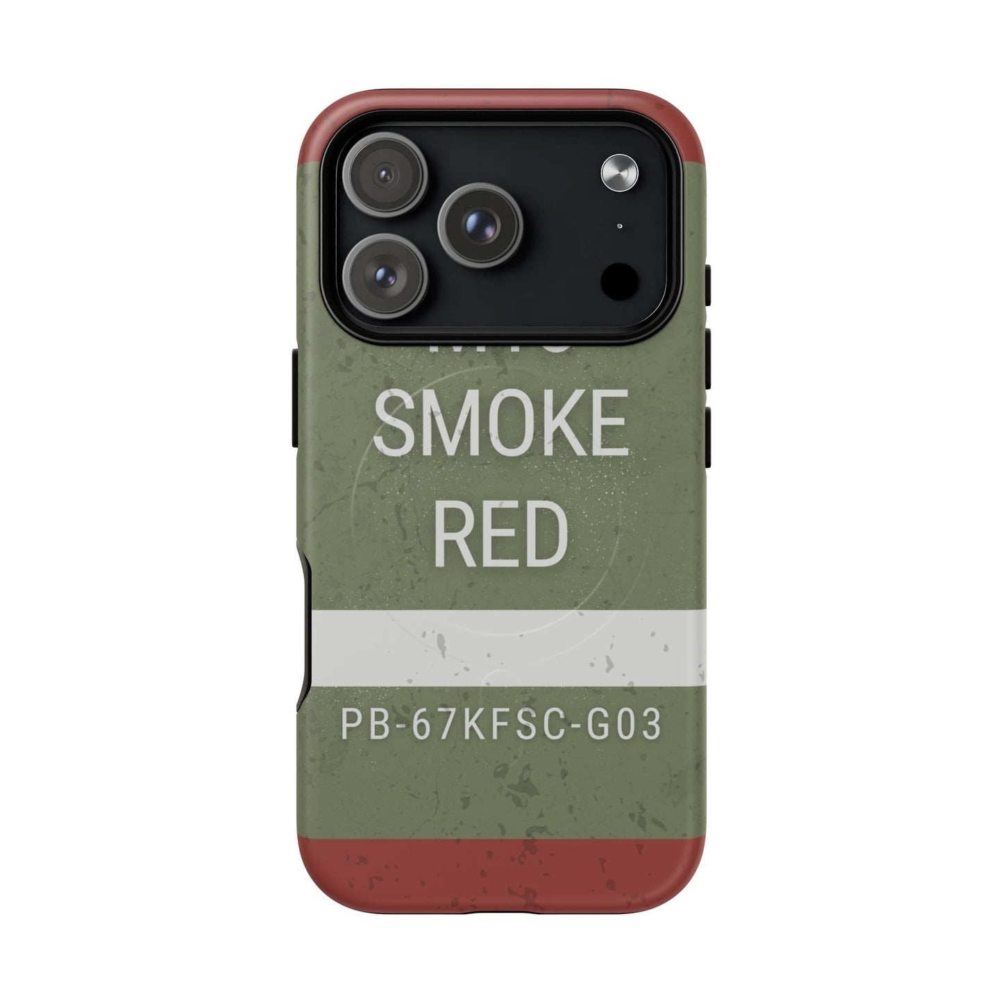 K-Factor Supply Co M18 Smoke (Red) Tough Magnetic iPhone Case iPhone 17 Pro