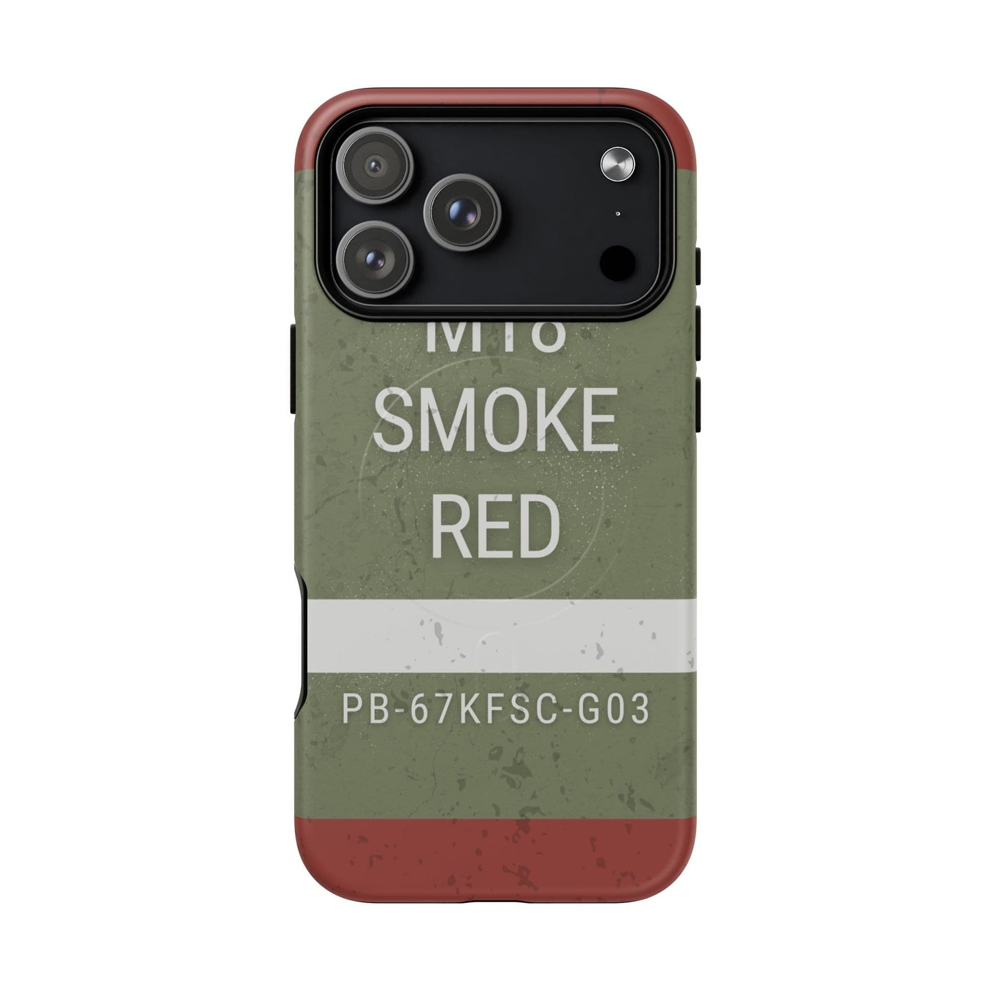 K-Factor Supply Co M18 Smoke (Red) Tough Magnetic iPhone Case iPhone 17 Pro Max