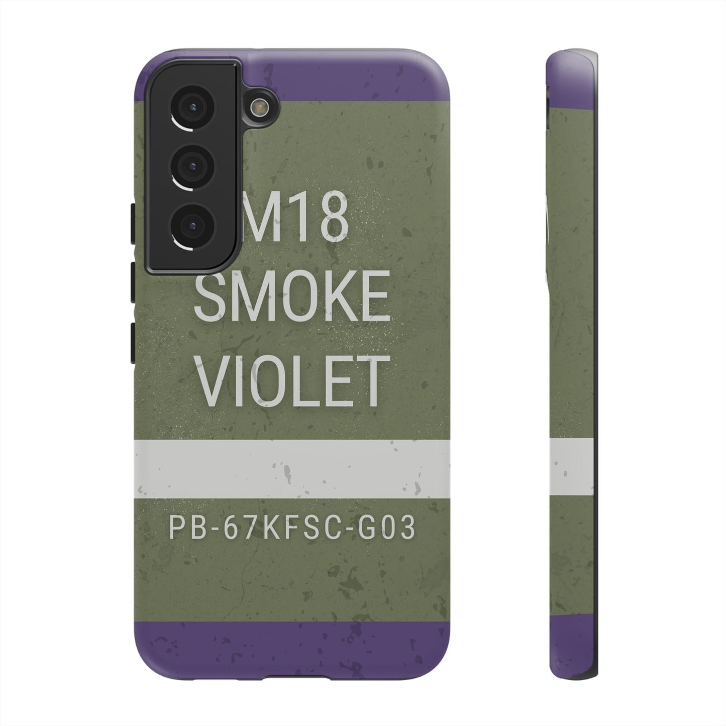K-Factor Supply Co M18 Smoke (Violet) Tough Android Case Samsung Galaxy S22