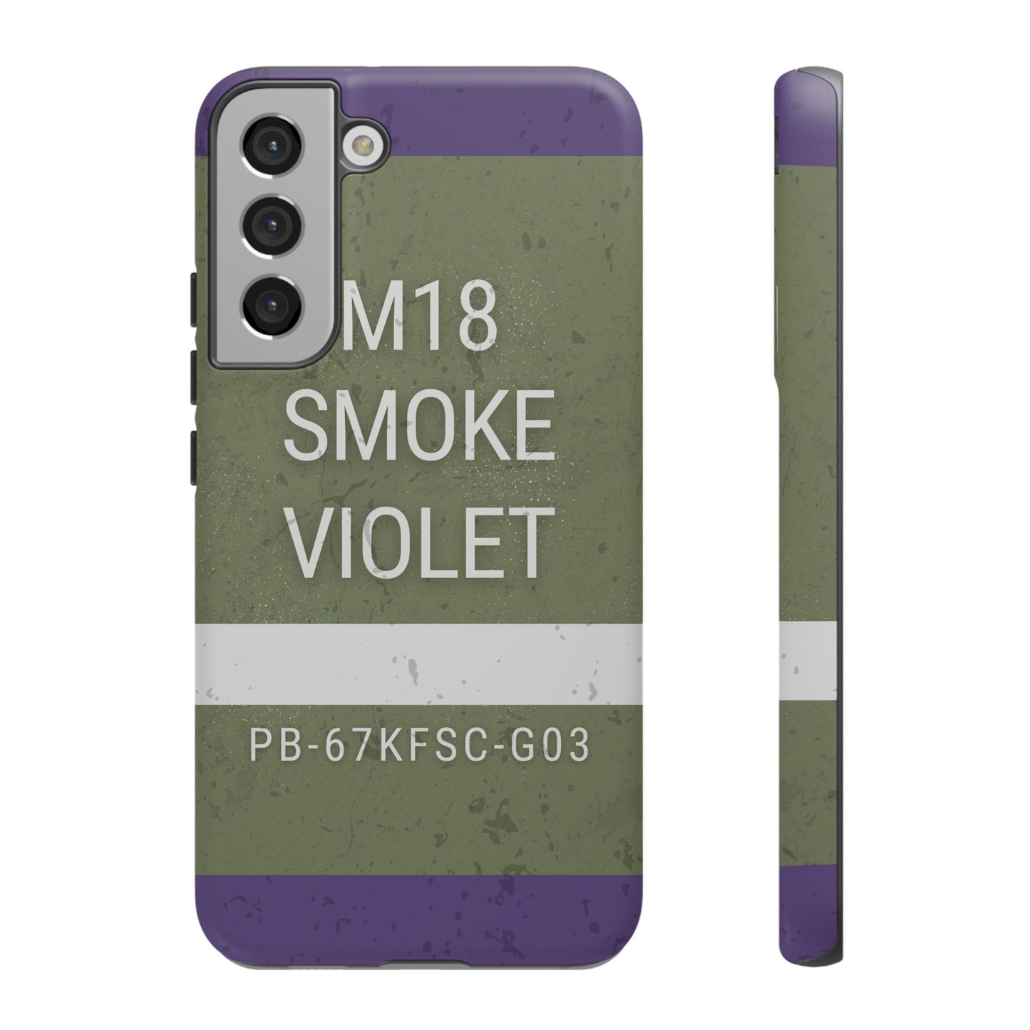 K-Factor Supply Co M18 Smoke (Violet) Tough Android Case Samsung Galaxy S22 Plus